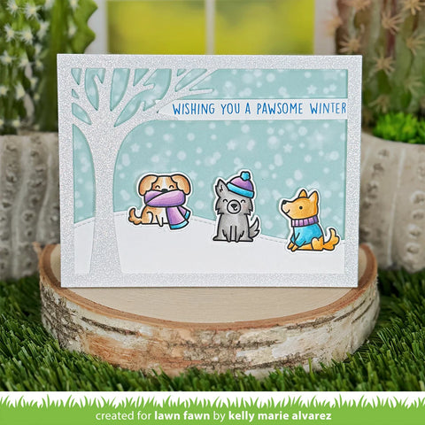 Lawn Fawn - Cozy Dogs Dies