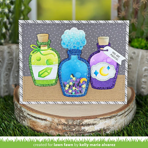 Lawn Fawn - Build-a-Potion Bottle Die