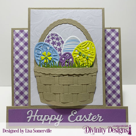 Divinity Designs - Flower Eggs Paper/Die Duo (CBD157-132)