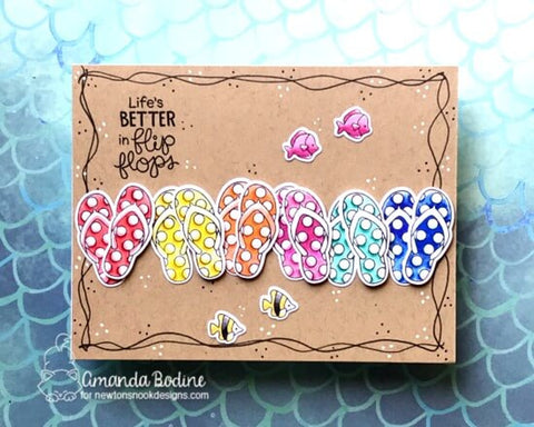 Newton's Nook - Flip Flop Life Stamp Set