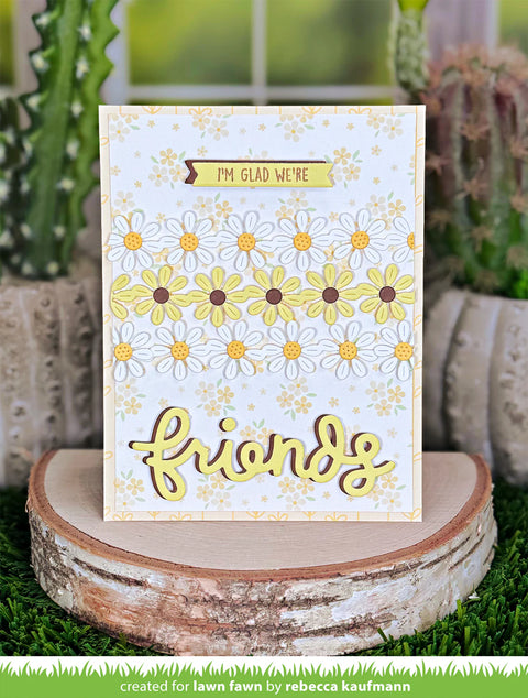 Lawn Fawn - Daisy Border Die
