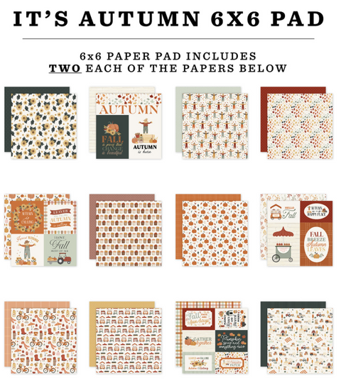 Carta Bella - 6"x 6" It's Autumn Paper Pad