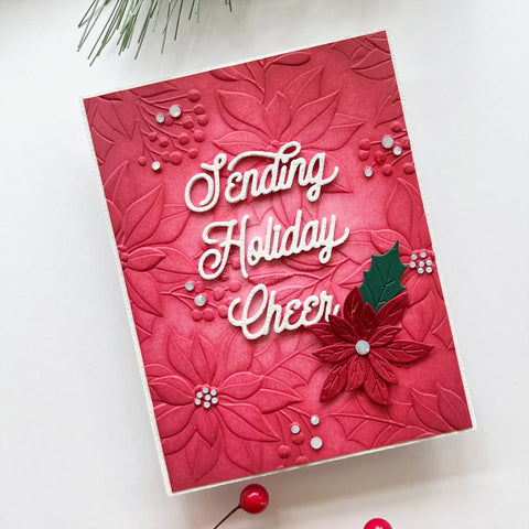 Spellbinders - Scenic Poinsettias 3D Embossing Folder