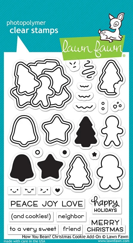Lawn Fawn - How You Bean? Christmas Cookie Dies
