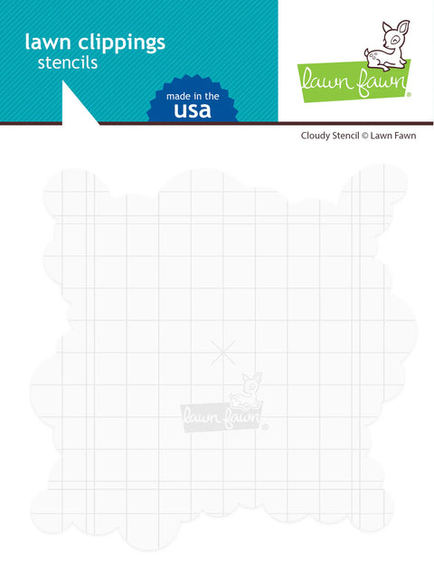 Lawn Fawn - Cloudy Stencil