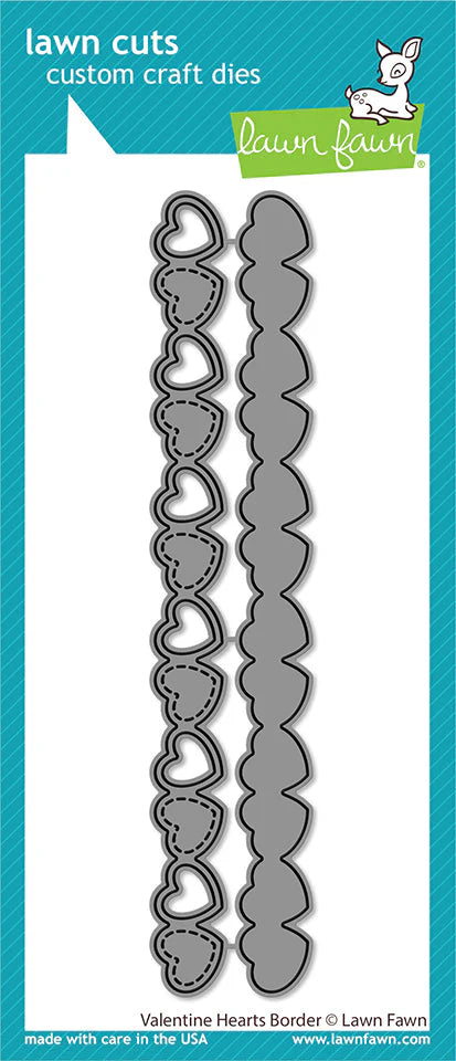 Lawn Fawn - Valentine's Hearts Border Dies