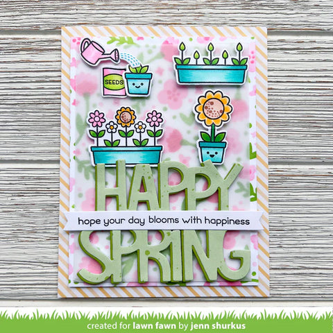 Lawn Fawn - Giant Happy Spring Die