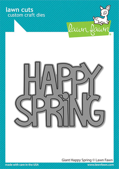 Lawn Fawn - Giant Happy Spring Die