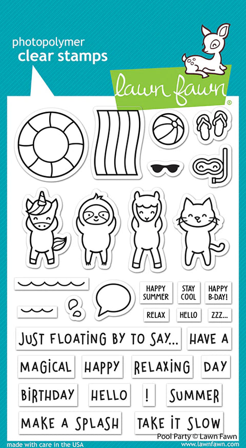 Lawn Fawn - Pool Party Stamp Set