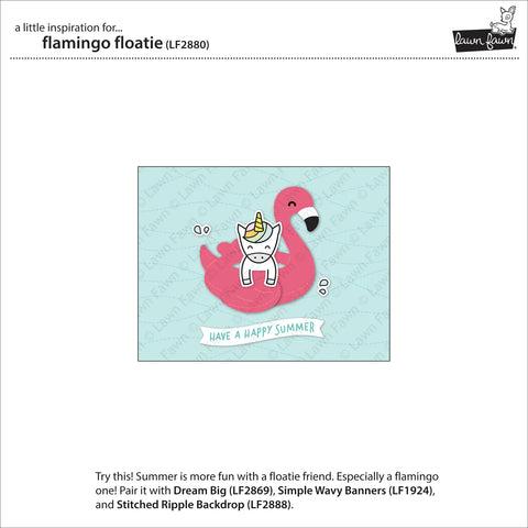 Lawn Fawn - Flamingo Floatie Die