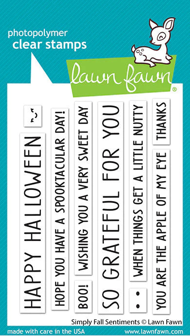 Lawn Fawn - Simply Fall Sentiments Stamp Set