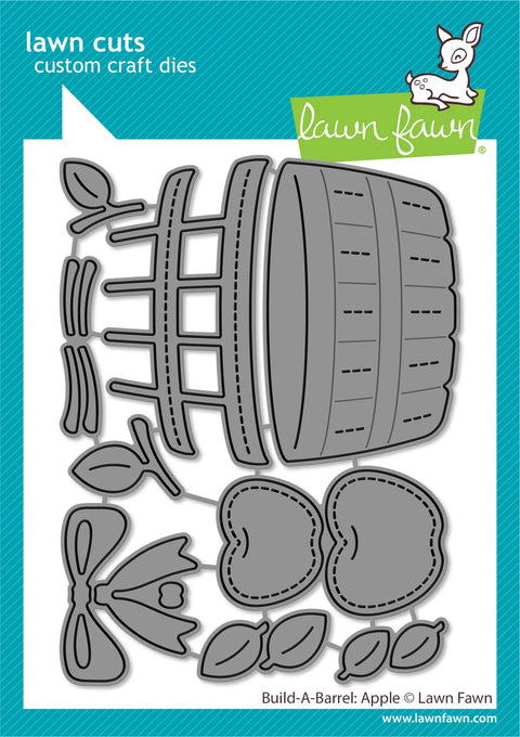 Lawn Fawn - Build-a-Barrel: Apple Dies