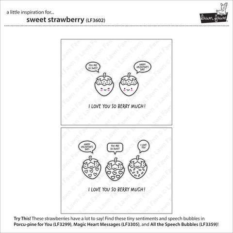 Lawn Fawn - Sweet Strawberry Stamp Set