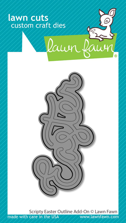 Lawn Fawn - Scripty Easter Outline Add-On Die