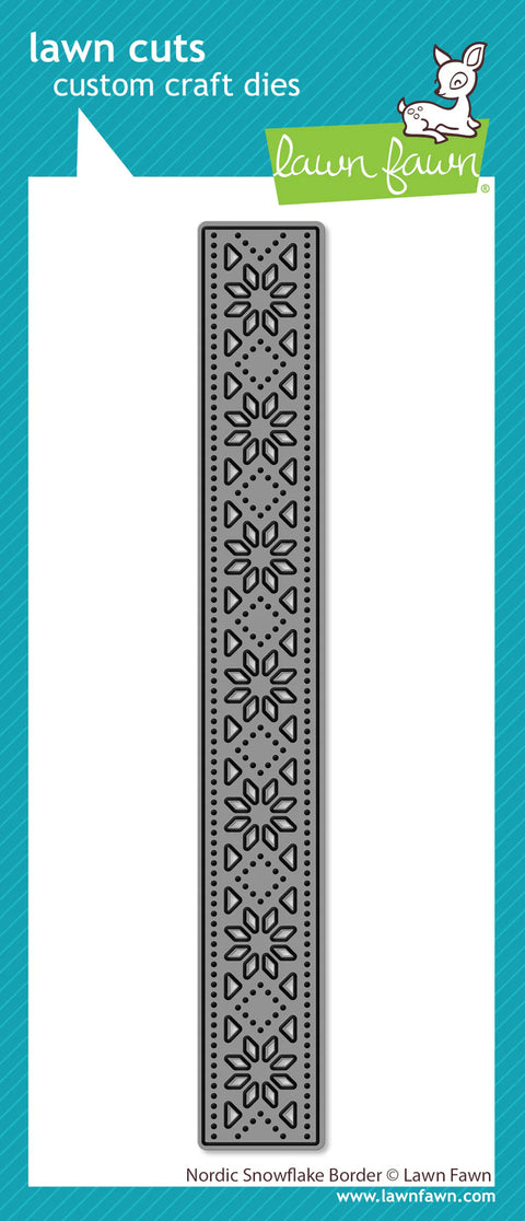 Lawn Fawn - Nortic Snowflake Border Die