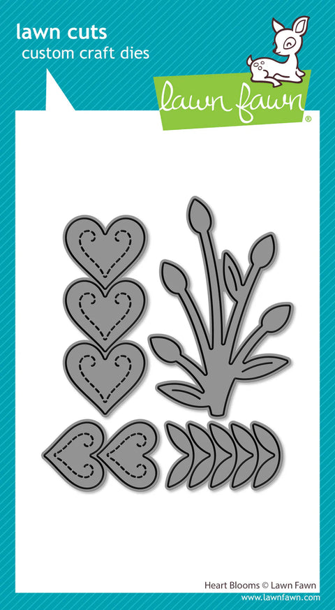 Lawn Fawn - Heart Blooms Dies