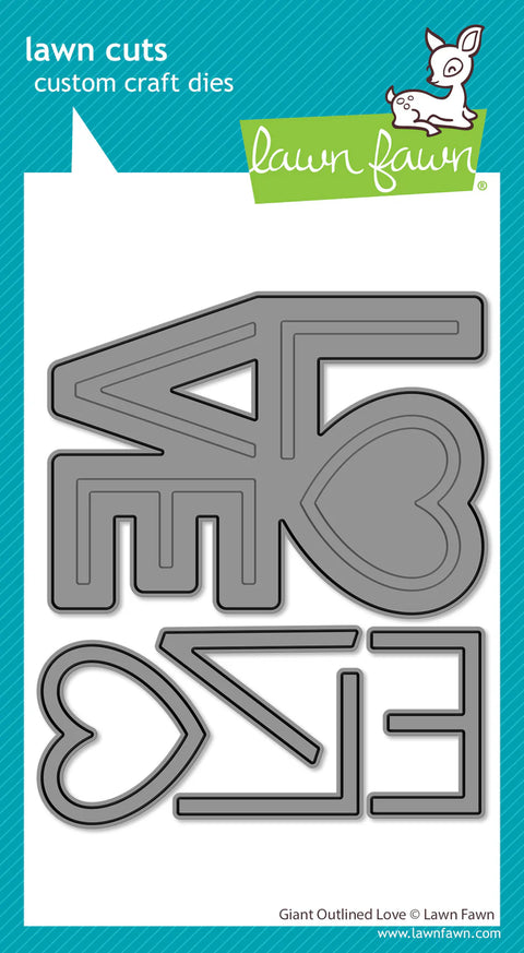 Lawn Fawn - Giant Outlined Love Dies