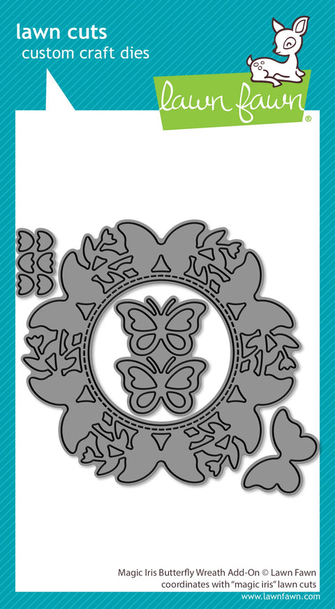 Lawn Fawn - Magic Iris Butterfly Wreath Add-On Dies