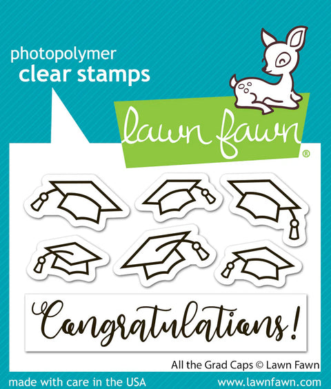 Lawn Fawn - All the Grad Caps Dies