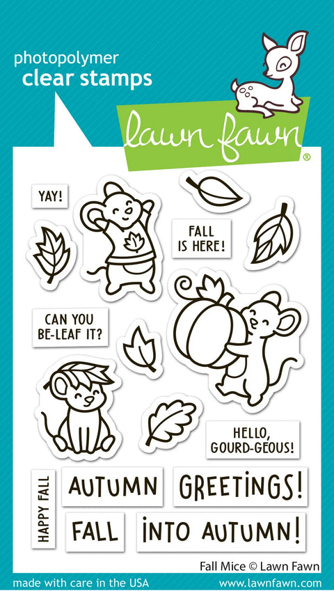 Lawn Fawn - Fall Mice Dies