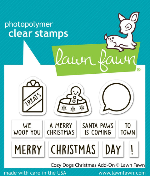 Lawn Fawn - Cozy Dogs Christmas Add-On Dies