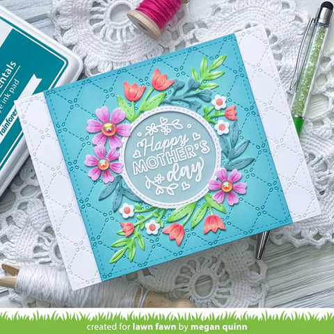 Lawn Fawn - Magic Iris Floral Wreath Add-On Dies