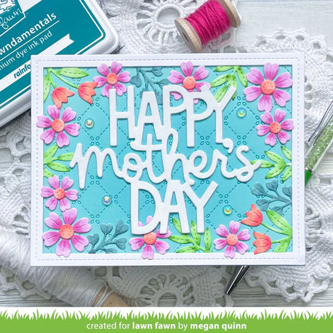 Lawn Fawn - Spring Flowers Backdrop Die