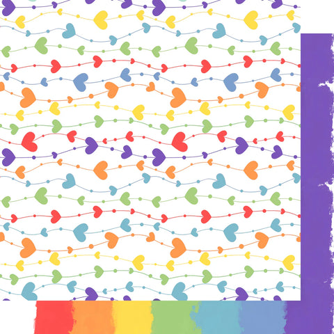 Scrapbook Supply - Hearts on Fire (Love Wins Collection) Double-Sided Paper