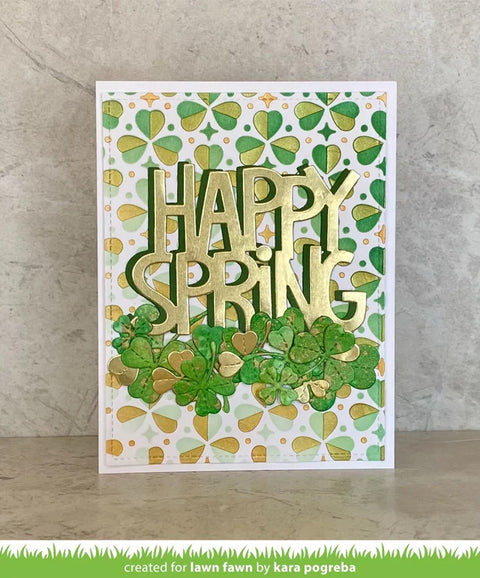 Lawn Fawn - Giant Happy Spring Die