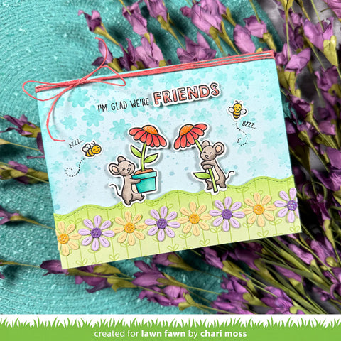 Lawn Fawn - Daisy Border Die