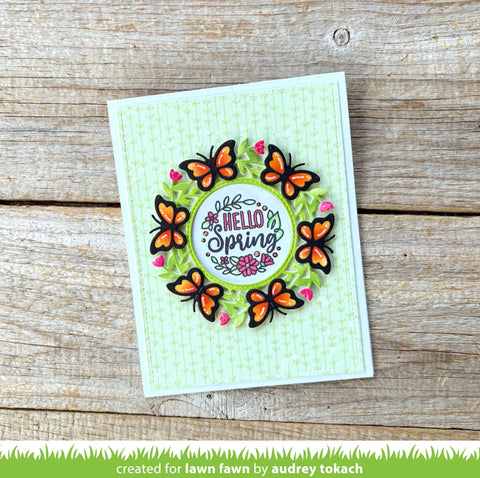 Lawn Fawn - Magic Iris Butterfly Wreath Add-On Dies