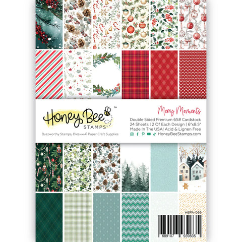 Honey Bee - 6"x 8" Merry Moments Paper Pack (24 Double-Sided Papers)