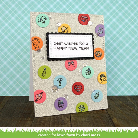 Lawn Fawn - Merry Messages Stamp Set