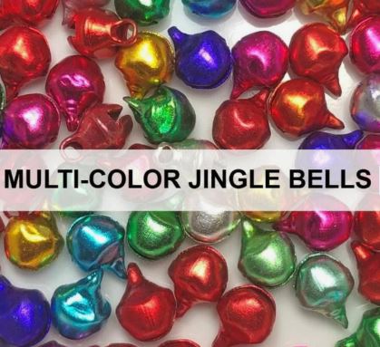 Kat Scrappiness - Multi-Colored Jingle Bells (Embellishments