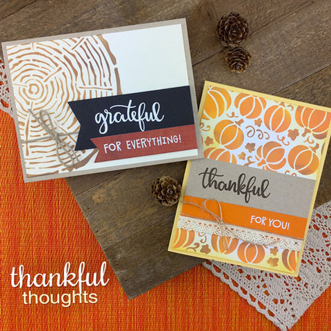 Newton's Nook - Thankful Thoughts Stamp Set