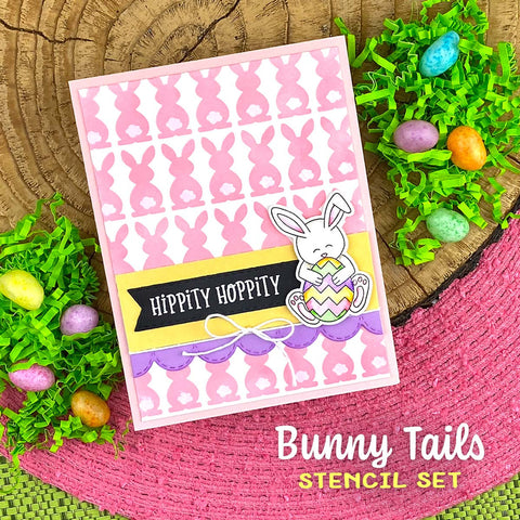 Newton's Nook - Bunny Tails Stencil Set (2 pcs)