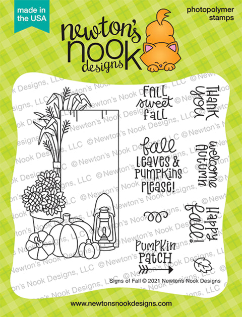 Newtons Nook - Signs of Fall Stamp Set