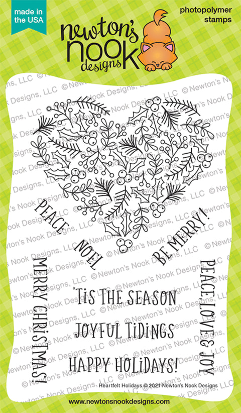 Newton's Nook - Heartfelt Holidays Stamp Set