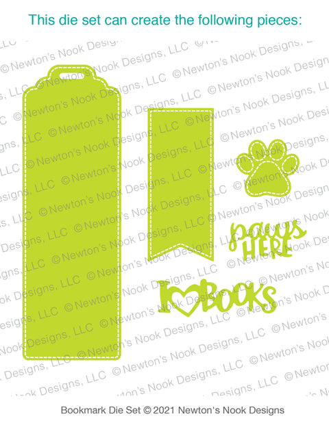 Newton's Nook - Bookmark Die Set