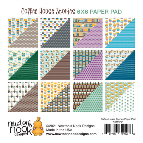 Newton's Nook - 6x6 Coffee House Stories Paper Pad