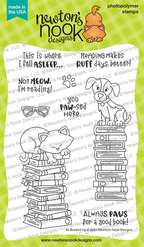 Newton's Nook - All Booked Up Stamp Set