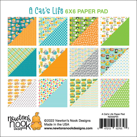 Newton's Nook - 6x6 A Cat's Life Paper Pad