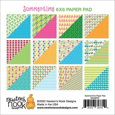 Newton's Nook - 6x6 Summertime Paper Pad