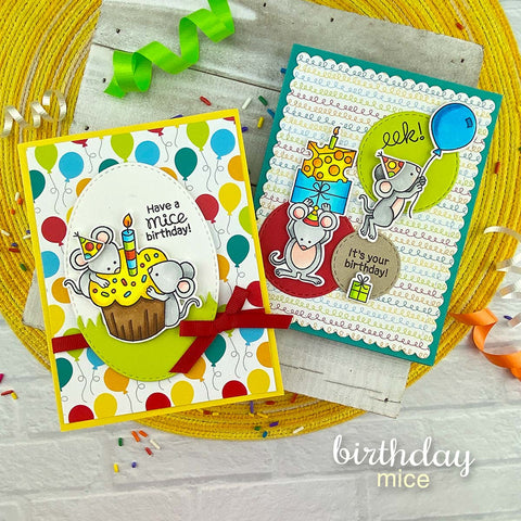 Newton's Nook - Birthday Mice Stamp Set