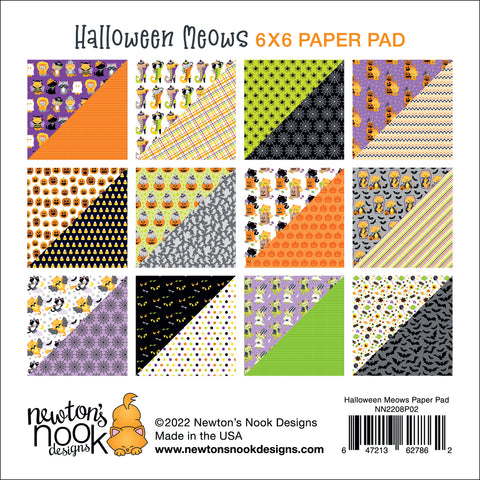 Newton's Nook - 6x6 Halloween Meows Paper Pad