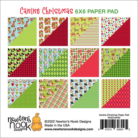 Newton's Nook - 6x6 Canine Christmas Paper Pad
