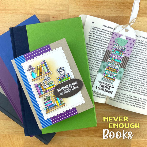 Newton's Nook - Never Enough Books Stamp Set