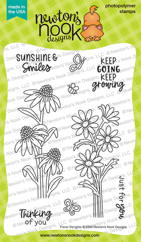 Newton's Nook - Floral Delights Stamp Set