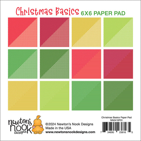 Newton's Nook - 6x6 Christmas Basics Paper Pad