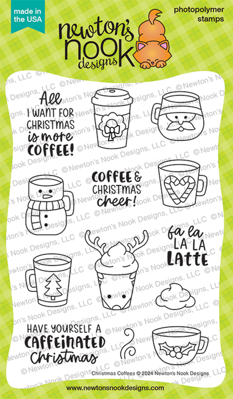 Newton's Nook - Christmas Coffees Stamp Set